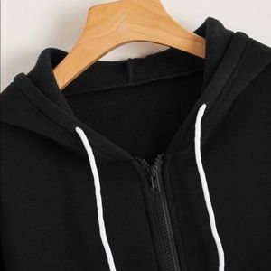 Black zip up hoodie